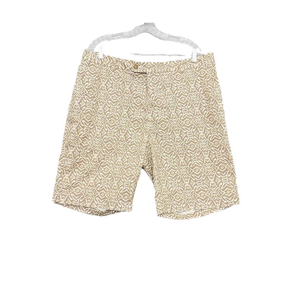 J. McLaughlin Shorts Mens 38 Oliver Chino Stretch Golf Ikat‎ Beach 10" Inseam